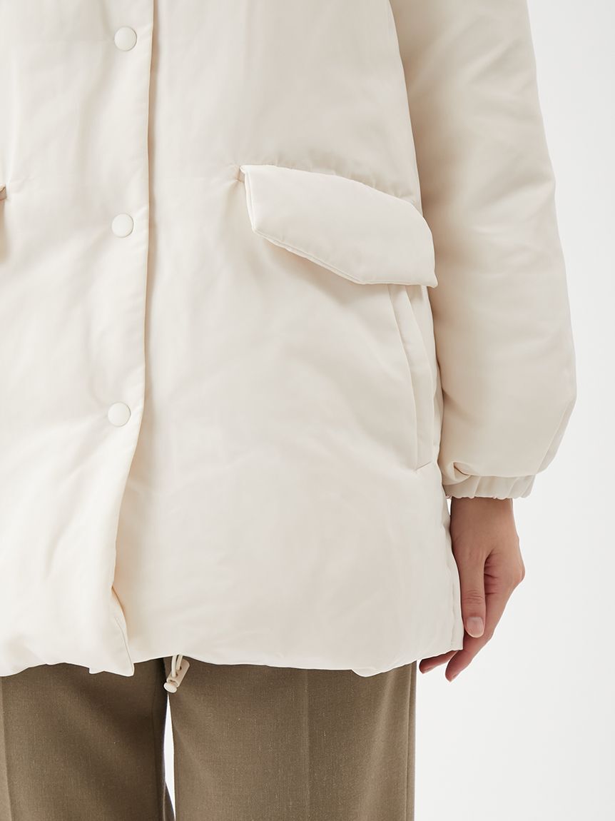 Mila Owen「ステンカラーテントシルエットダウンジャケット」|ダウン|