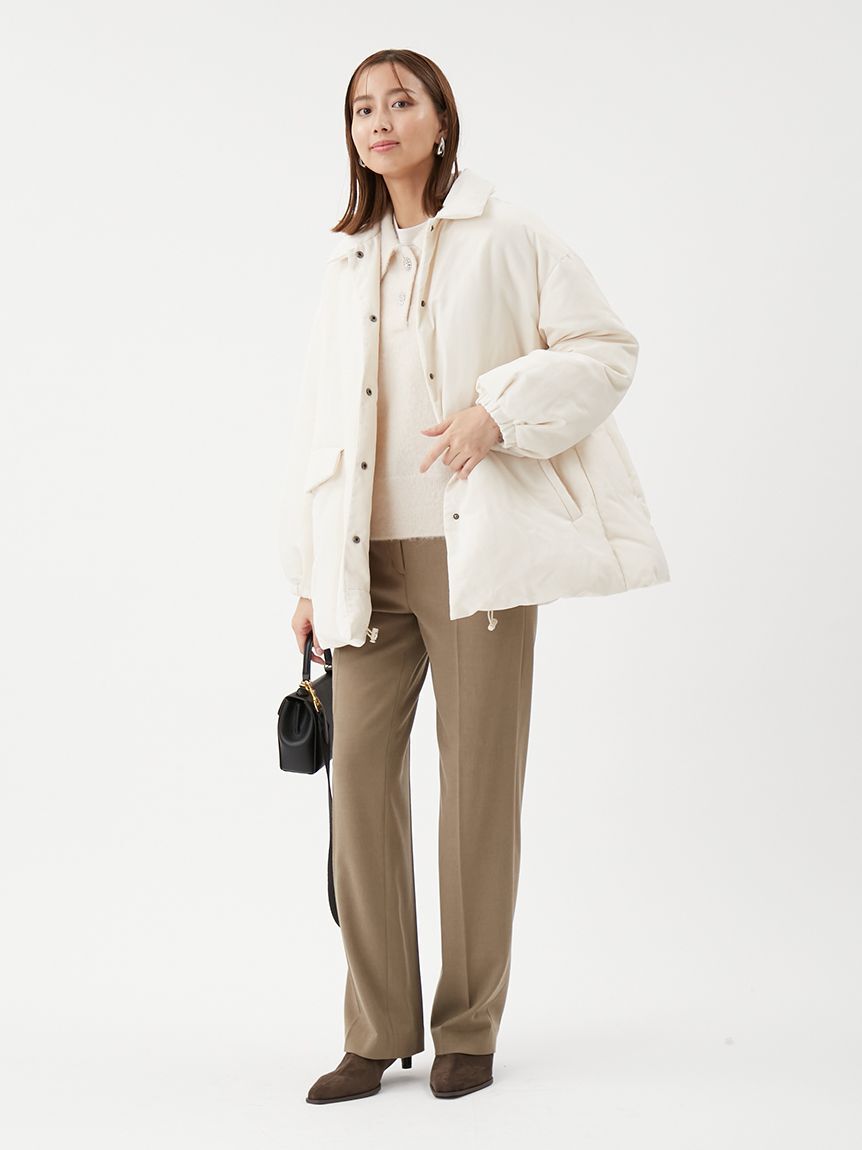 Mila Owen「ステンカラーテントシルエットダウンジャケット」|ダウン|