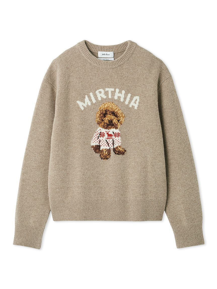 milaowenトイプードルクルーネックジャガードニット トイプードルクルーネックジャガードニット（Mila Owen）｜ルミネの