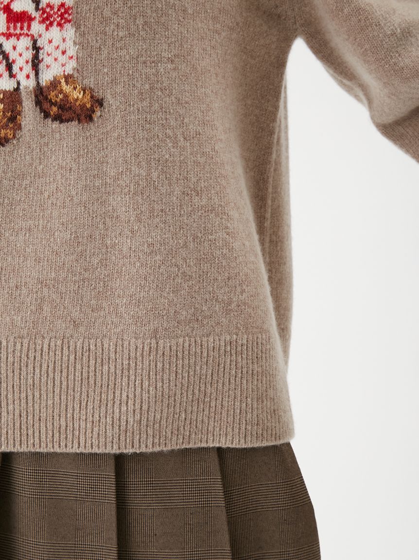 トイプードルクルーネックジャガードニット（Mila Owen）｜ルミネの