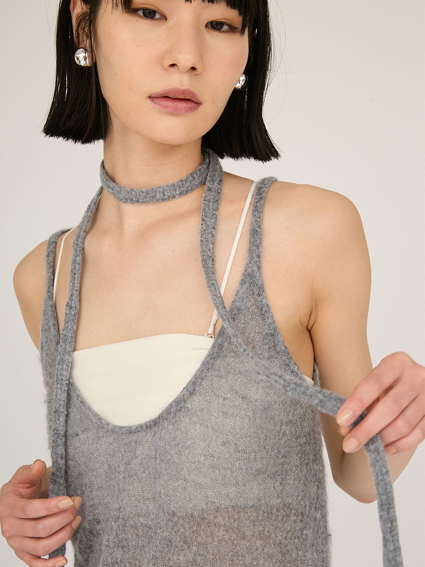 emmi atelier「2wayモヘアニットキャミワンピース」|ワンピース|