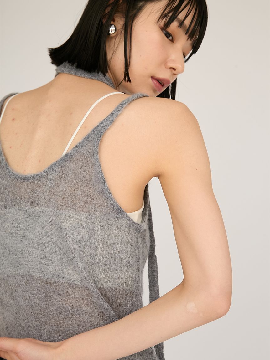 emmi atelier「2wayモヘアニットキャミワンピース」|ワンピース|