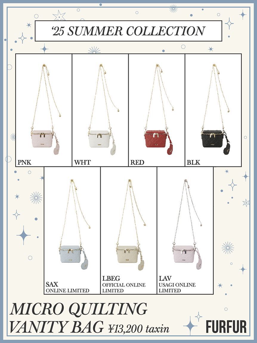 FURFUR「【限定カラー】マイクロキルティングバニティバッグ」|ショルダー・メッセンジャー|
