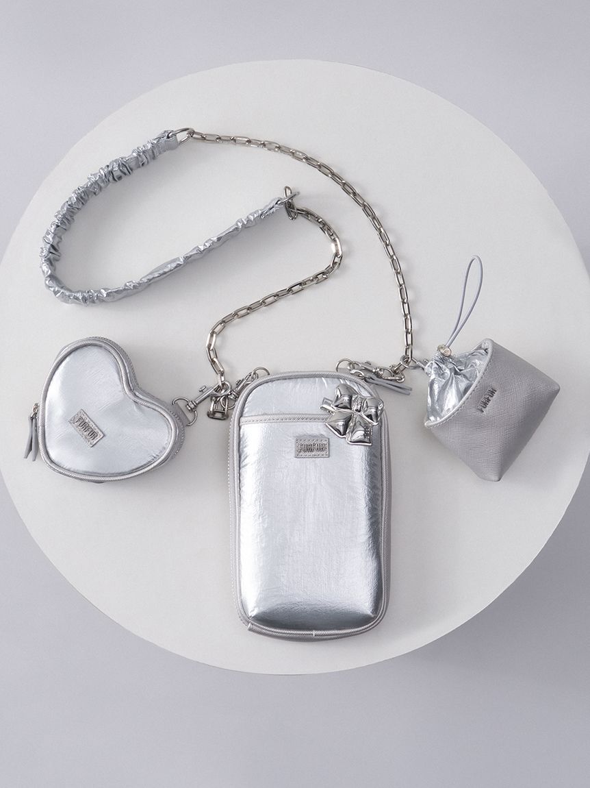 FURFUR「【WEB限定カラー】マテリアルコンビ3SETショルダーバッグ」|ショルダー・メッセンジャー|SLV