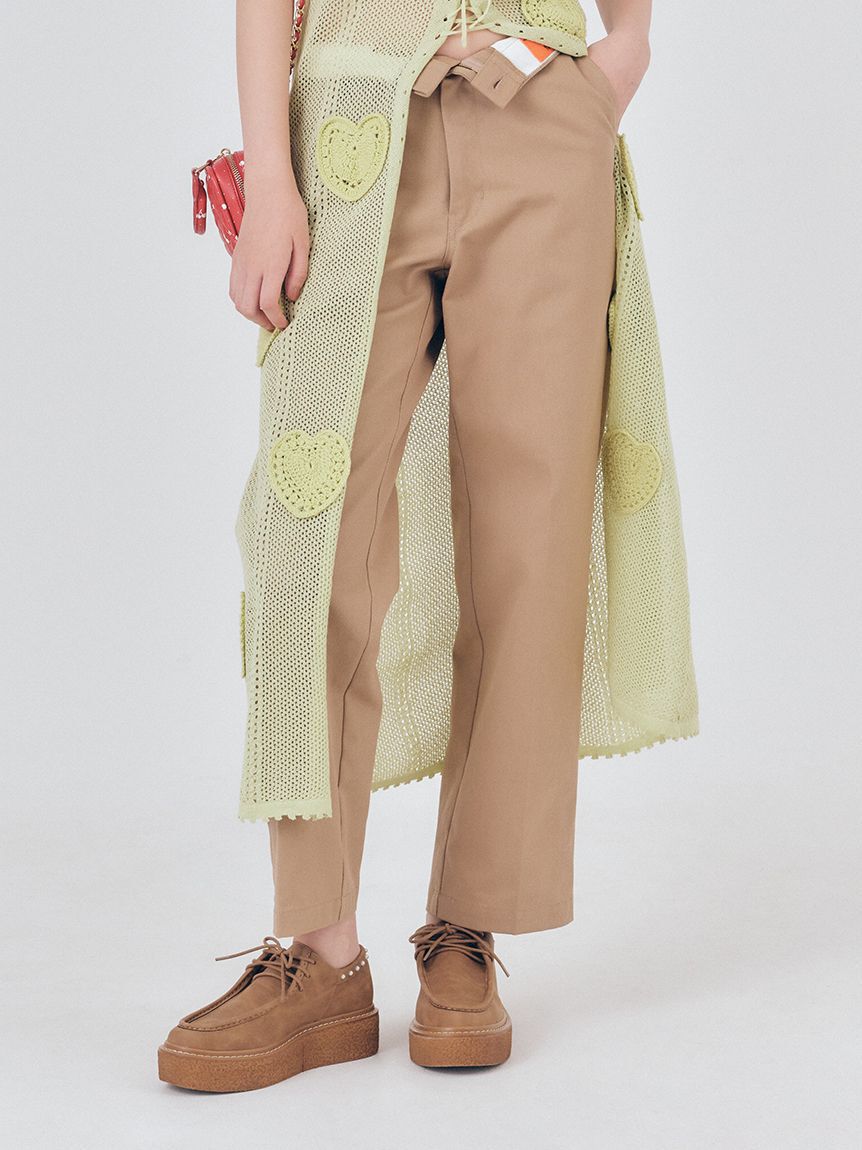 FURFUR「UNIVERSAL OVERALLテーパードパンツ」|チノ|BEG