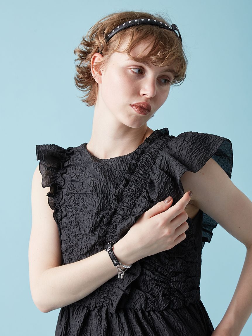 FURFUR「レザーパールブレスレット」|ブレスレット・バングル|