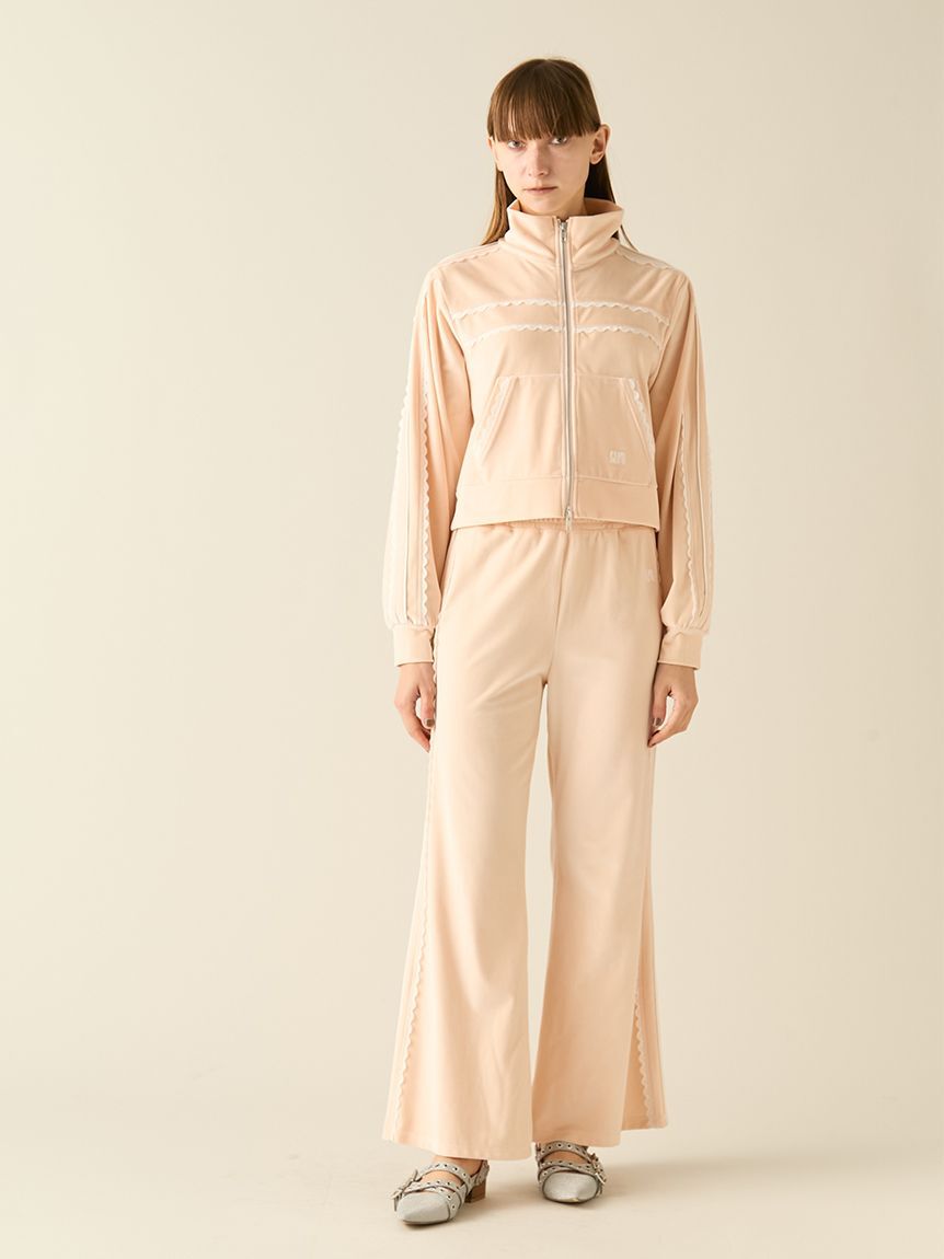 FURFUR「サイドレースベロアトラックジャケット」|ブルゾン・スタジャン|