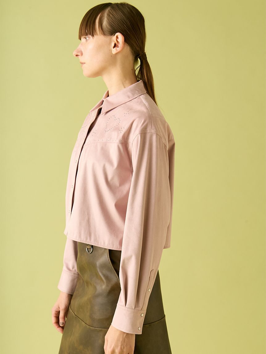 FURFUR「スタッズデザインシャツジャケット」|シャツ・ブラウス|
