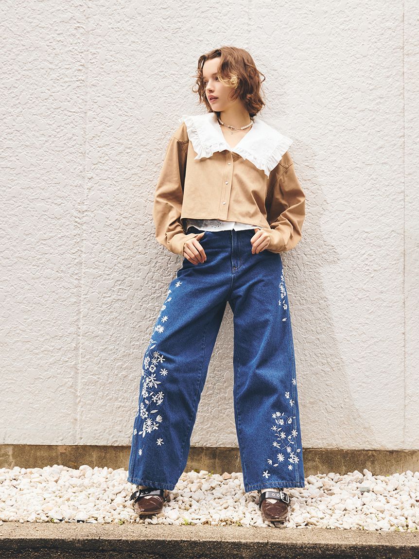 FURFUR「スタッズデザインシャツジャケット」|シャツ・ブラウス|