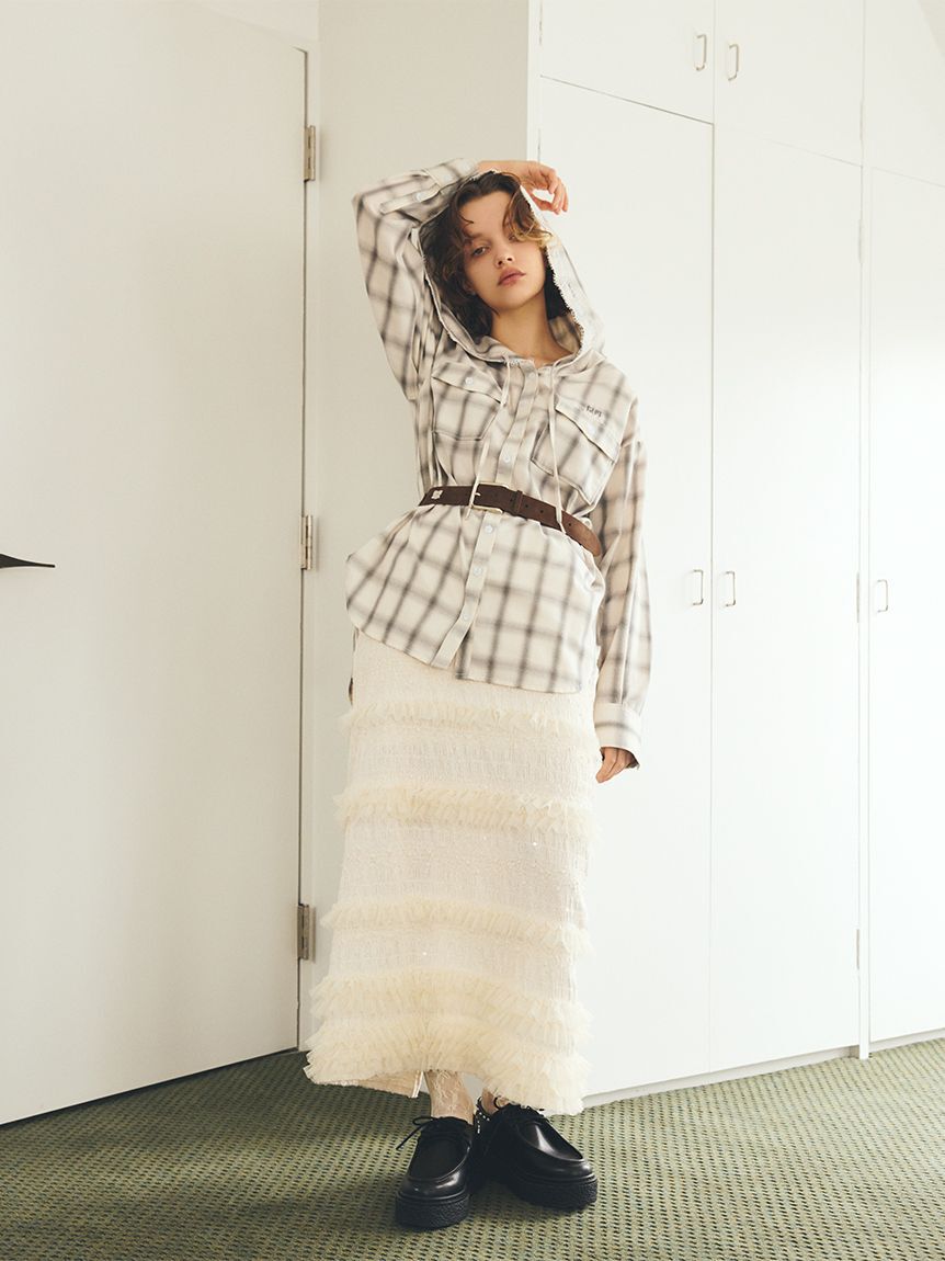 FURFUR「フーディーオンブレーチェックシャツ」|シャツ・ブラウス|