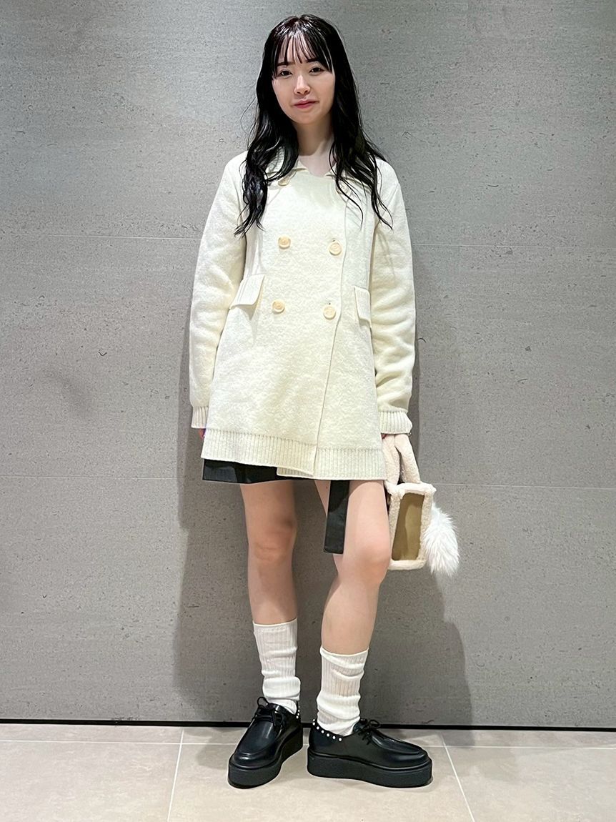 FURFUR「2WAYニットPコート」|ピーコート|