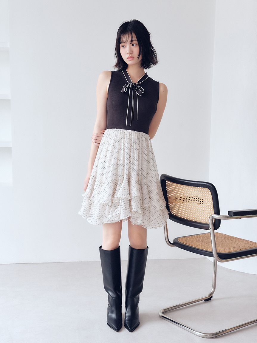 FURFUR「【限定カラー】スカートドッキングワンピース」|ワンピース|