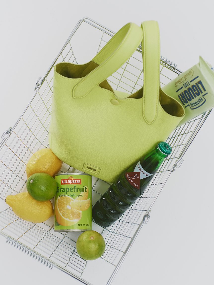 FURFUR「【WEB限定カラー】ロゴカシメバケットバッグ」|ハンドバッグ|LIME