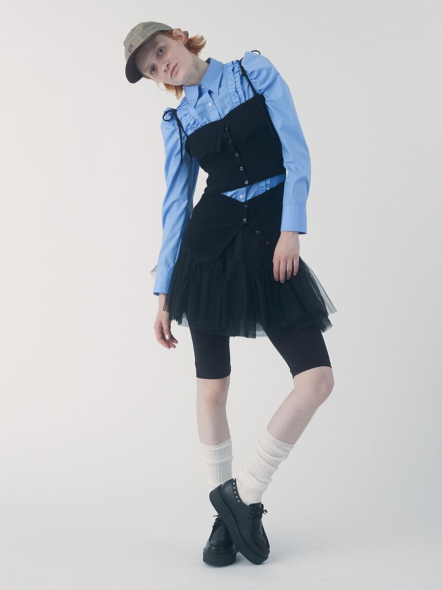 FURFUR「バックリボンチェック柄キャップ」|キャップ・キャスケット|