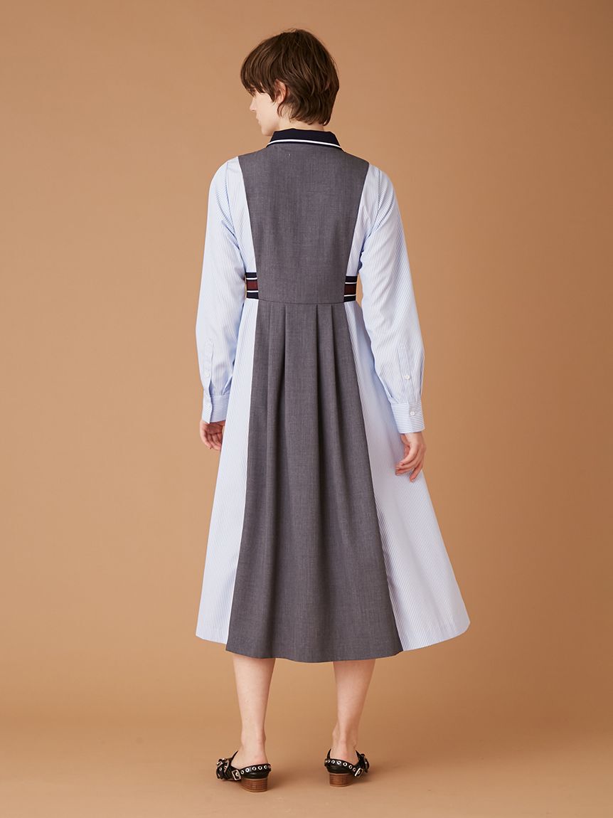 FURFUR「リブコンビシャツワンピース」|ワンピース|