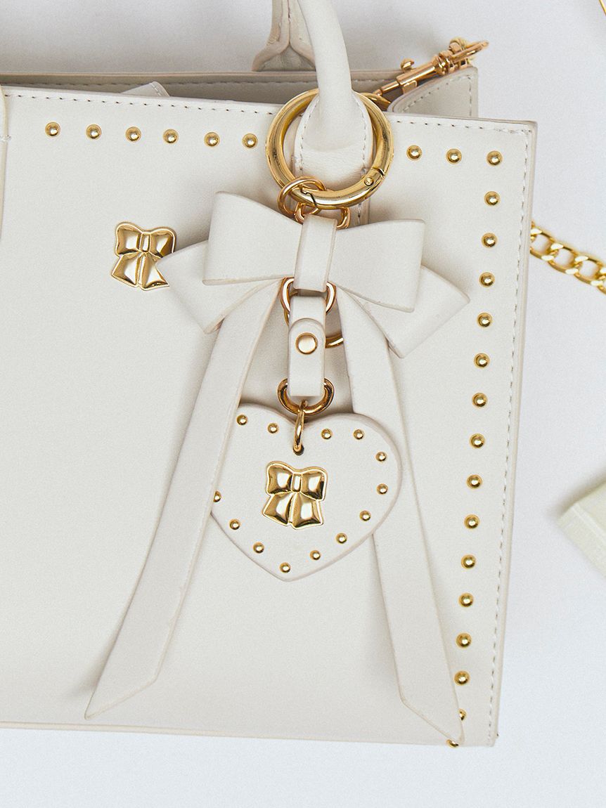 FURFUR「【限定カラー】リボンカシメバッグチャーム」|キーケース|