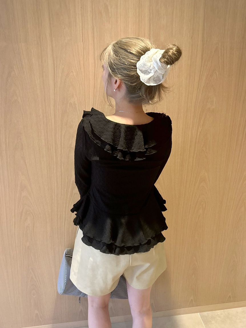 FURFUR「ラッフルフリルプルオーバー」|シャツ・ブラウス|