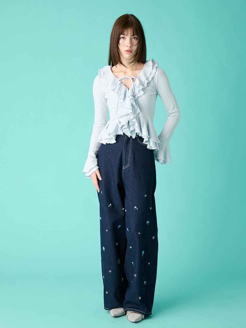 FURFUR「ラッフルフリルプルオーバー」|シャツ・ブラウス|