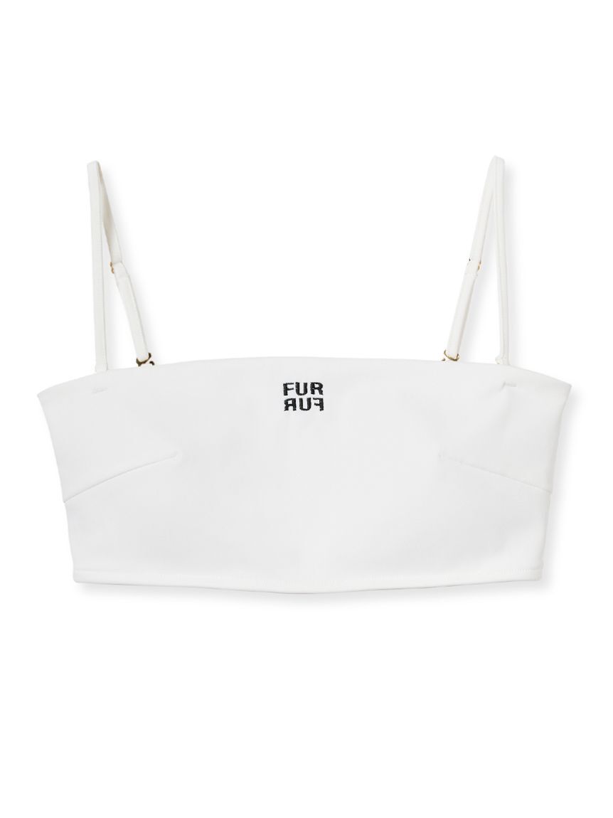 FURFUR「ロゴ刺繍バンドゥブラトップ」|インナー|WHT