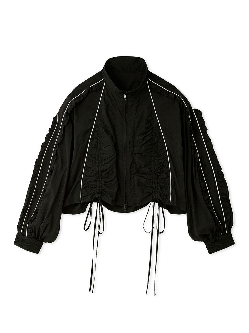 FURFUR「シアーフリルブルゾン」|ブルゾン・スタジャン|BLK