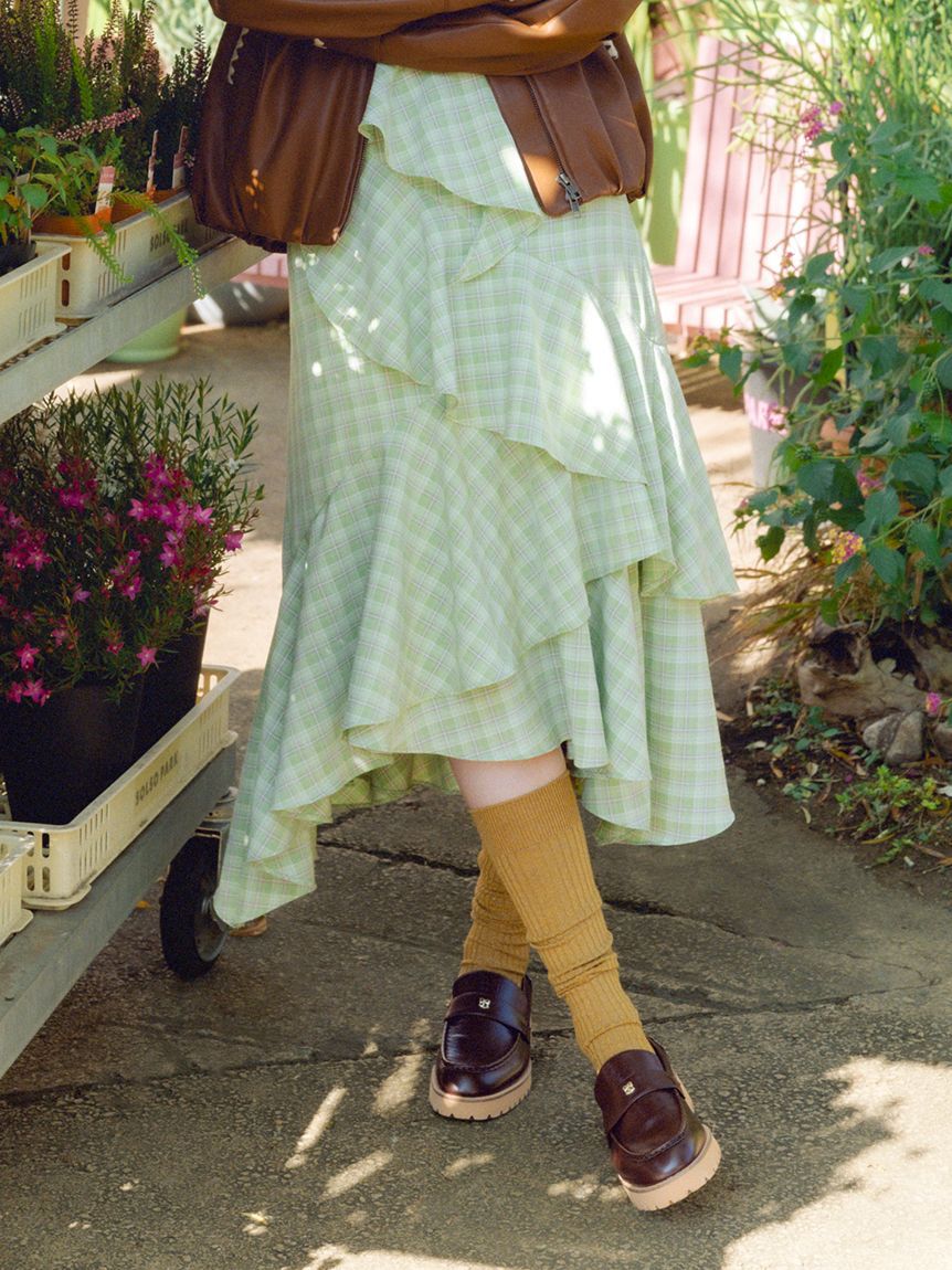 FURFUR「アシンメトリーヘムスカート」|スカート|GRN