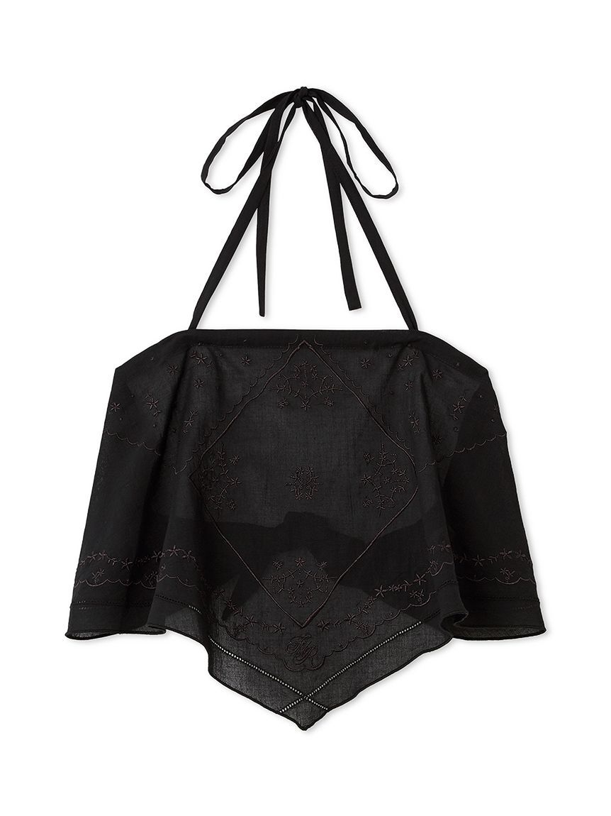 FURFUR「ハンカチ刺繍マルチウェイキャミソール」|キャミソール|BLK