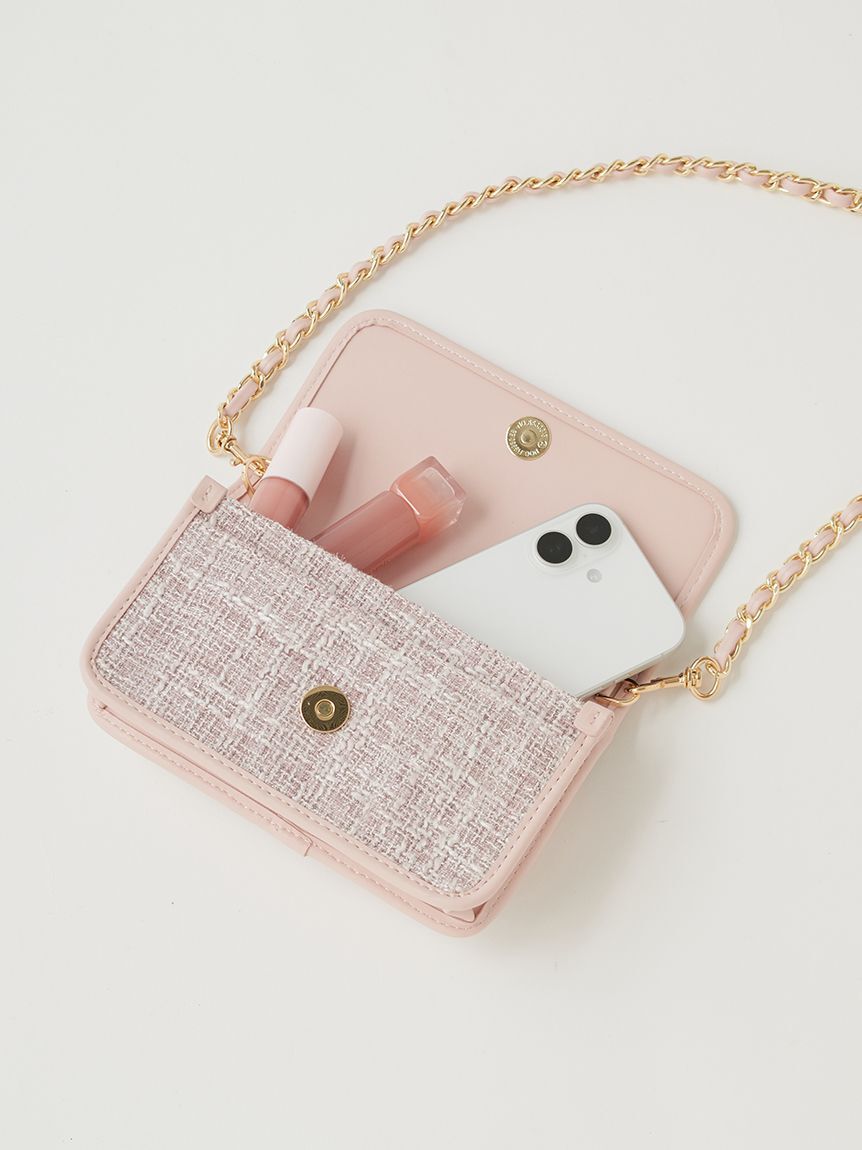 FURFUR「【限定カラー】ツイードロゴフォンホルダー」|ショルダー・メッセンジャー|