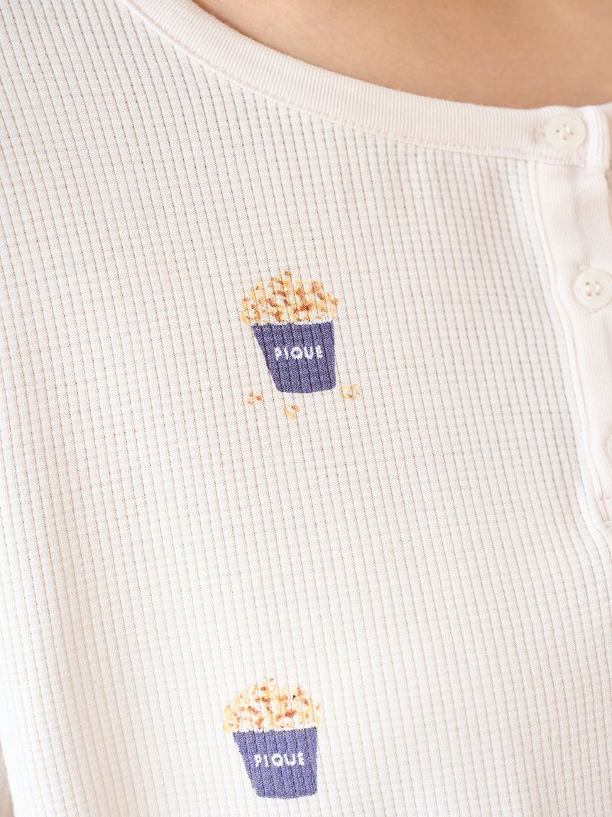 gelato pique「モチーフ3柄ワッフルロングパンツ」|ルームウェア|