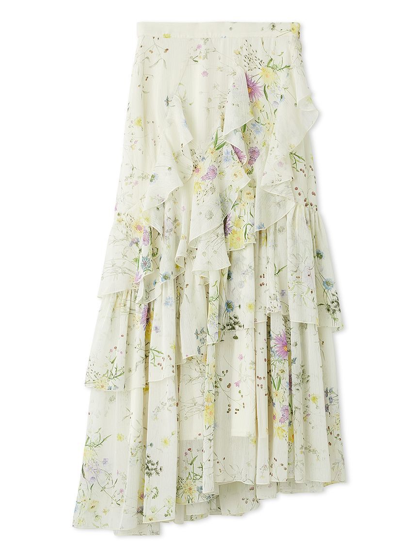 SNIDEL「ラッフルフリルティアードスカート」|スカート|