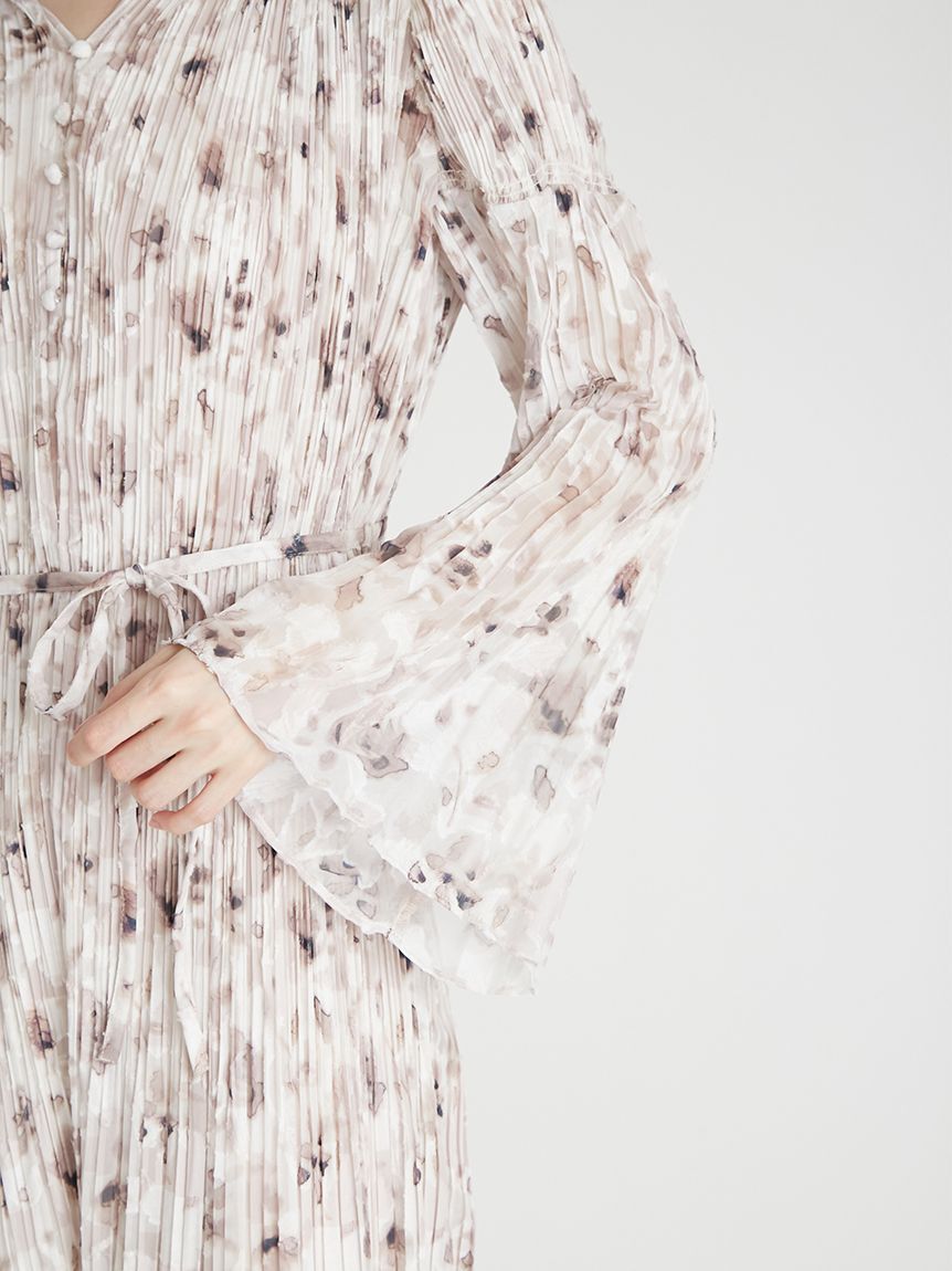 CELFORD「フラワープリントプリーツワンピース」|ワンピース|