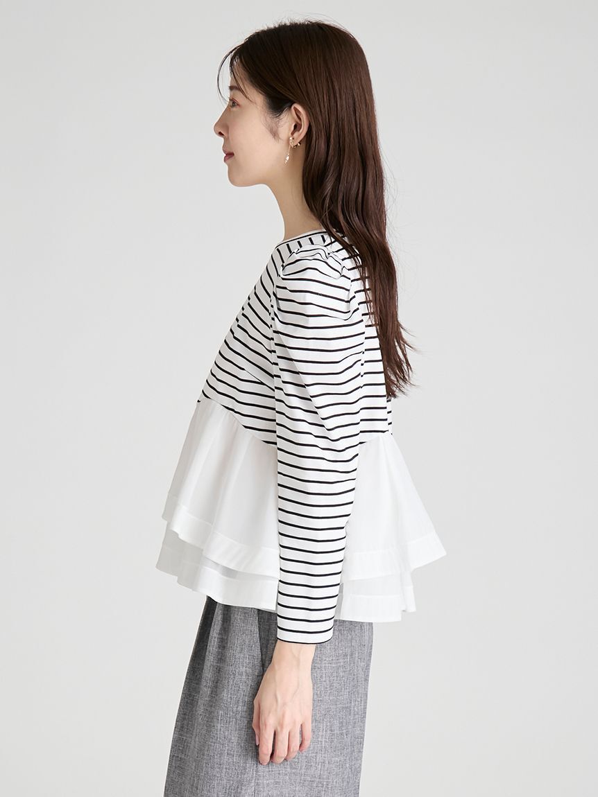 CELFORD「ペプラムドッキングカットトップス」|Tシャツ・カットソー|