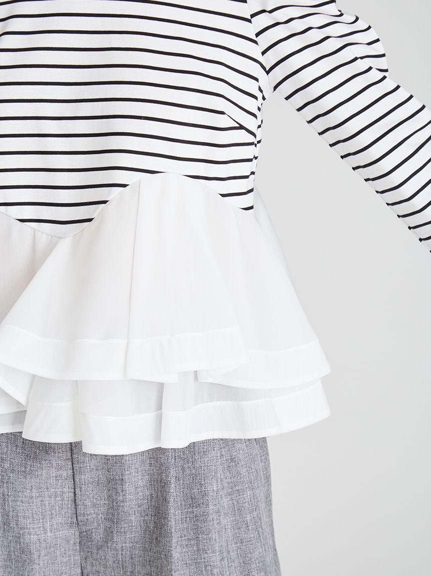 CELFORD「ペプラムドッキングカットトップス」|Tシャツ・カットソー|