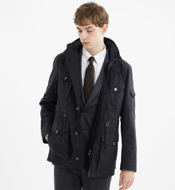 MACKINTOSH PHILOSOPHY「ストレッチツイル STANSTED（スタンステッド）」|ブルゾン・スタジャン|ネイビー
