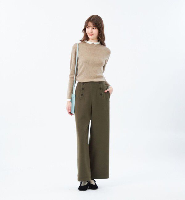 MACKINTOSH PHILOSOPHY「【2025年秋冬モデル】Cleric Collar Knit グリッター」|ニット・セーター|