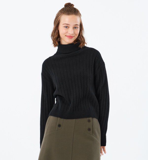 MACKINTOSH PHILOSOPHY「ウールカシミヤハイネックニット」|ニット・セーター|ブラック