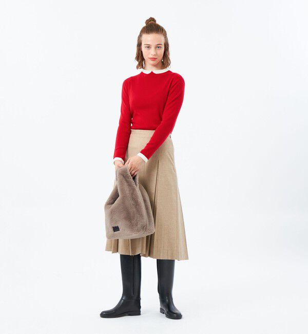 MACKINTOSH PHILOSOPHY「【2025年秋冬モデル】Cleric Collar Knit ウールブレンド」|ニット・セーター|