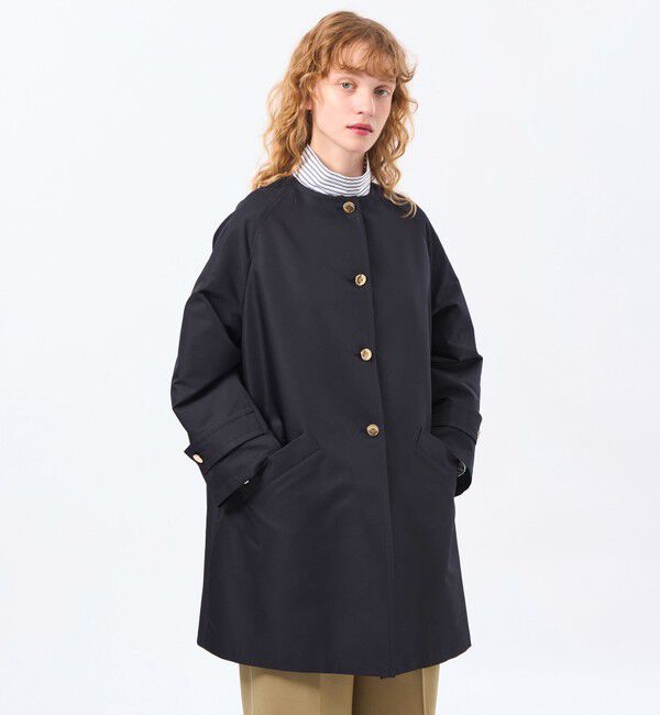 MACKINTOSH PHILOSOPHY「【WELBURY NO COLLAR(ウェルベリーノーカーラー)】ダブルクロス製」|その他|ネイビー