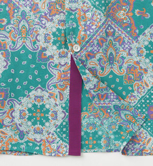  「ペイズリープリントジャカード ショートスリーブシャツ」|シャツ・ブラウス|