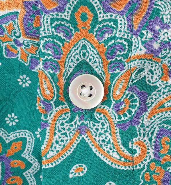  「ペイズリープリントジャカード ショートスリーブシャツ」|シャツ・ブラウス|