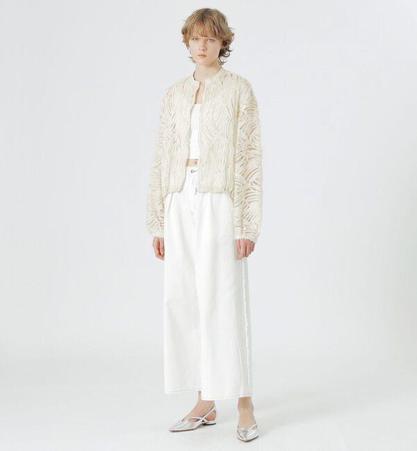  「エンブロイダリーチュールブルゾン」|ブルゾン・スタジャン|