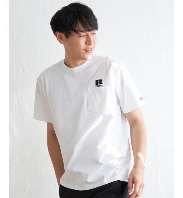 ikka「【吸水速乾】RUSSELL ATHLETIC ラッセルアスレチック ドライパワーポケTシャツ」|Tシャツ・カットソー|