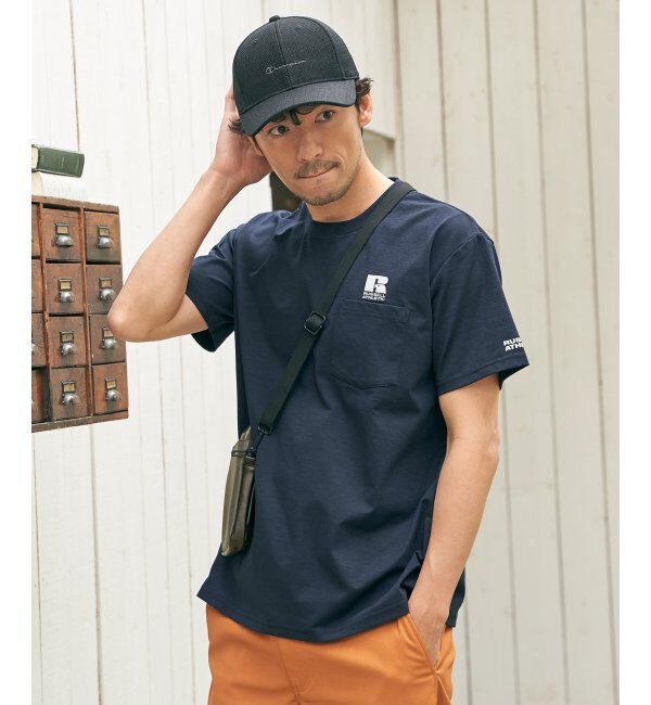 ikka「【吸水速乾】RUSSELL ATHLETIC ラッセルアスレチック ドライパワーポケTシャツ」|Tシャツ・カットソー|