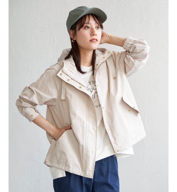 ikka「【雑誌InRed4月号掲載】撥水花粉リリースマウンテンパーカー」|ブルゾン・スタジャン|オフホワイト
