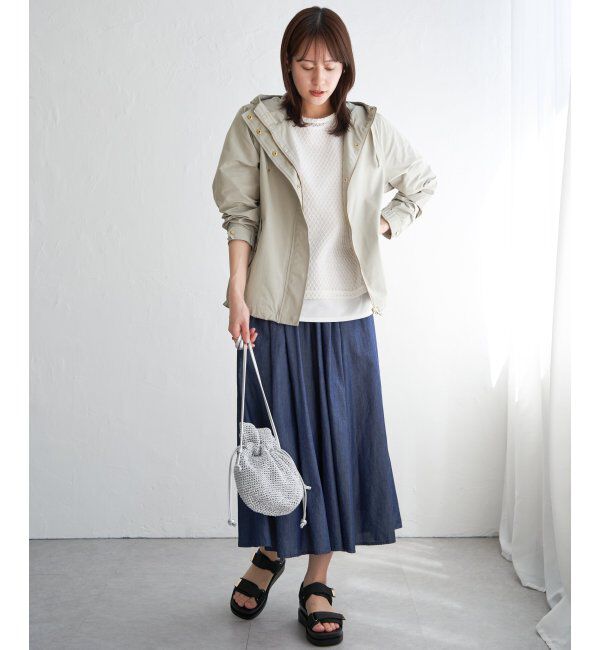 ikka「【雑誌InRed4月号掲載】撥水花粉リリースマウンテンパーカー」|ブルゾン・スタジャン|