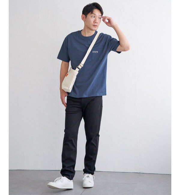 ikka「【雑誌MonoMax5月号掲載】URBAN NATURE LIFE アーバンネイチャーライフ 刺繍ポケットTシャツ」|Tシャツ・カットソー|