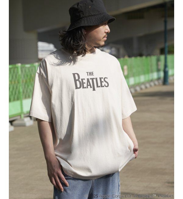 VENCE share style「THE BEATLES ザ ビートルズ ロゴピグメントTシャツ」|Tシャツ・カットソー|オフホワイト