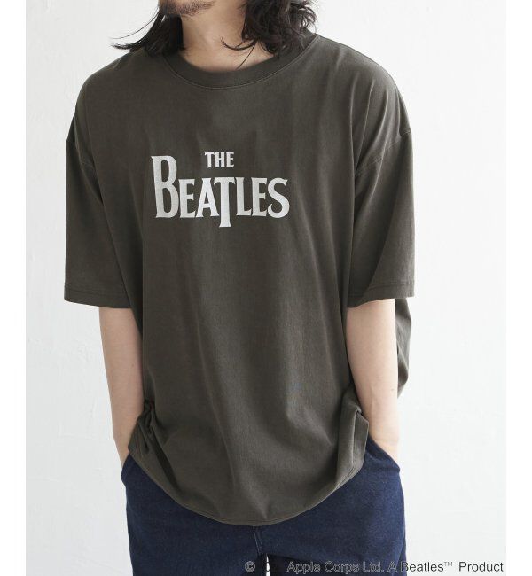 VENCE share style「THE BEATLES ザ ビートルズ ロゴピグメントTシャツ」|Tシャツ・カットソー|