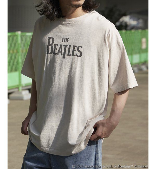 VENCE share style「THE BEATLES ザ ビートルズ ロゴピグメントTシャツ」|Tシャツ・カットソー|