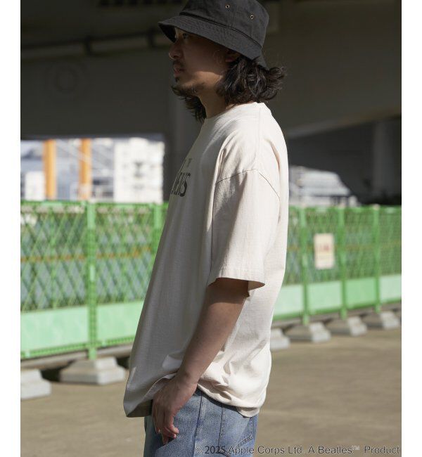 VENCE share style「THE BEATLES ザ ビートルズ ロゴピグメントTシャツ」|Tシャツ・カットソー|