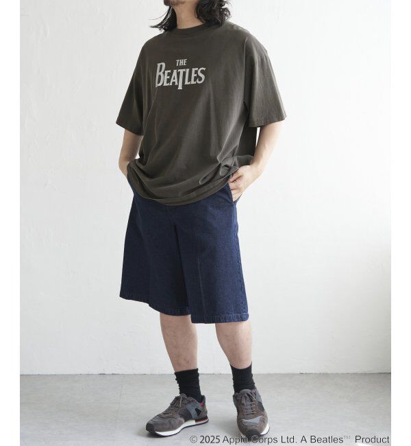 VENCE share style「THE BEATLES ザ ビートルズ ロゴピグメントTシャツ」|Tシャツ・カットソー|